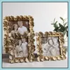 Other Home Decor New Wedding Po Frame Golden Sier Resin Living Room Desktop Decoration Modern Simplicity Picture Drop Delivery 2021 H Dhvgo