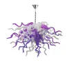 100% Hand Blown Chandelier Light Mordern Pendant Lamps Murano Style Glass Chandeliers Hanging Fixtures Stained glass lamp LR1483