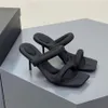 2022 Luxus Gurtband High Heel Sandalen Frauen Hausschuhe Weichen Boden Stiletto Mit Hohen Absätzen Cat Heels Damen bankett urlaub sandalen