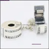 Charms New Classic 925 Sterling Sier Jewelry Accessories Clips LOGO