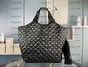 Large Size Black Diamond Lattice Shopping bag Care Tote Big Gold cowhide leather Women Totes handbags Never single shoulder bags