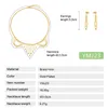 Other Jewelry Sets Trendy Copper With Beads Christmas Gift Fashion Elegant Women Shiny Necklace Gilded Earring 220831