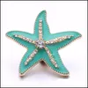 Clasps крючки с сияющей живописью цветовой защелк гаджет гаджет Starfish 18 -миллиметровый защел