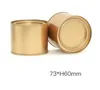 250ml Aluminum Can Tin Coffee tea Packaging Jar Lip Balm Container Empty Candle Jars Metal Cream Pot Box SN4113