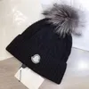 Bonnet/crâne casquettes pompon bonnet Ski casquettes femmes hommes laine crâne casquette pour hiver concepteur bonnets tricotés femme Bobble chapeau
