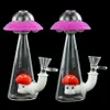 Accessori per fumatori Pipa ad acqua UFO pipe bong in vetro narghilè