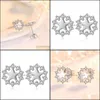 Charm Exaggerated Fashion Star Earrings Personality Simple Five-Pointed Neba Zircon Earring Beautif Drop Delivery 2021 Jewelr Yydhhome Dhf9S