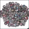 Charm Bracelets Noosa Snap Button Jewelry Wholesale Lot Fit Bracelet Bangles Necklaces 18Mm Metal Rhinestone Ginger Buttons Vipjewel Dh5Un