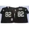 Maillot Vintage Oakland # 32 Marcus Allen Raider 25 Biletnikoff 37 Lester Hayes 60 Sistrunk 78 Shell 82 Al Davis 83 Hendricks 87 Casper Hommes Maillots