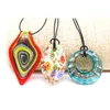 3 STKS Mix Kleuren Verschillende Vormen Glas Murano Hanger Ketting Sieraden Fashion Party