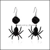 Dangle Chandelier Dark Spider Boucles d'oreilles Filles transfrontalières exagérées dans les rues Cool Creative Design Drop Delivery 202 Yydhhome Dho6L