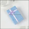 Jewelry Boxes 5X8X2.5Cm Size 8X5X2.5Cm Jewelry Sets Necklace Earrings Rings Bracelets Gifts Packing Package Packaging Display Showing Dhrkw