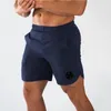 Pantalones cortos de verano para hombre, musculosos, gimnasio, Fitness, moda informal, playa, natación, correr, deportes, ajustados, estampado de secado rápido