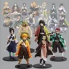 Anime 15 cm Ghost Slayer Figures Blade Rice Ball Press Cup makaron Fasolka żona węgla drzewnego Jilang Shan ręcznie wykonany peryferyjny ornament 68