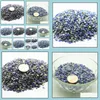 حبات الحجر الطبيعية الحجر الطبيعية Sodalite Breakstone 3-8mm لا حفرة الحفر شبه الثمي