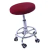 Stoelhoezen 114 inch Bar Stool Cover Round Stoel Mouw Elastische Farbic