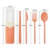 Set di stoviglie Set di stoviglie Set di posate Coltello a stelo di grano Forchetta Cucchiaio e bacchette Set di stoviglie 1083 E3 Drop Delivery Home Garden Dhgarden Dh8Yl