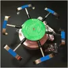 Kits de ferramentas de reparo 6 Armas Acess￳rios port￡teis Matic Repair Rat￧￣o Casa Rel￳gio Winder Hine Salonoming Tool Tester Cyclotest Tester Prof Dhotz