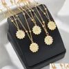 Pendant Necklaces 12 Constellation Zodiac Sign Necklace For Women Girls Pendant Chain Necklaces Classic Gold Vintage Jewelry Fashion Dhu1E