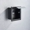 Toilet Paper Holders Stainless Steel Holder Polished Chrome Wall Mounted Concealed Bathroom Roll Box Waterproof 221201