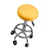 Stoelhoezen 114 inch Bar Stool Cover Round Stoel Mouw Elastische Farbic