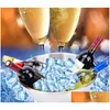 Seaux À Glace Et Glacières Bol En Acier Inoxydable Mti Fonction Vin Rouge Seau À Glace Champagne Épaississement Fête Nourriture Salade Ronde Creative B Dhfy8