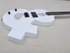 Guitarra elétrica branca personalizada com braço de pau -rosa 22 trastes podem ser personalizados