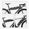 Bolsas de alforjas ROCKBROS 15L Bicicleta impermeable completa Tubo delantero Triángulo Alargado Doble Cremallera Resistente a los arañazos Accesorios para bicicletas 221201