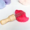 Craft Tools Felting Needle with Eight Needles Tool Craft Wool Felt Stitch Punch Solid Wood Handle