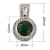 Colares de pingentes Shunxunze Christmas Wedding Pingents for Women Jewelry Acessories Drop peridot cúbico zircônia ródio R3191d