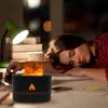 Ätherische Öle Diffusoren USB-Öldiffusor mit Flammenaroma Ultraschall-Luftbefeuchter Home Office Duft beruhigen Schlaf zerstäuben 221201