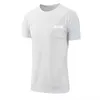 القمصان للرجال عالية الجودة من البوليستر الرجال الذين يركضون قميصًا سريعًا للياقة البدنية التدريب على ممارسة الرياضة الرياضة قميص قميص خفيفة الوزن T221202