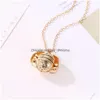 Pendant Necklaces 4 Color European American Fashion Can Open Mti Wing P O Box Necklace Socket Retro Fragrance Pendant Drop Delivery Dhwar