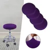 Housses de chaise 2 pièces tabouret de bar rond lavable polyester housse élastique pour