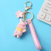 Windfall Lovely Animal Pig Keychain Key Ring Piggy Pendant Car Keyring Bag Decor Gift