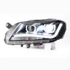 Passat B7 LEDカーヘッドライト昼間のランニングダイナミックストリーマターンシグナルインジケーター照明アクセサリーヘッドランプ用ヘッドランプ
