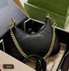 Evening Bags 5A Top pea underarm bag luxury women shoulder bags designer two letter Vintage handbag fashion lady travel cross body Wallet