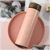 Water Bottles Stainless Steel Vacuum Flask Water Bottle Wood Grain Lid Drinking Utensils Kettle 4850 Q2 Drop Delivery Home Garden Ki Dhk4G