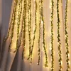 Strings 3x1M 300 LED Artificial Plant Ivy Fairy Light Leaf Vine Christmas Curtain String Outdoor Garden Patio Balcony Icicle