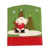 Chaves de cadeira de esqui capa de árvore de Natal Proteção à prova de poeira sala de jantar salão de estar Santa Claus Elk Slipcover Home El