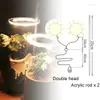 تنمو أضواء 1pc حلقة الملاك الضوء 5V USB phytolamp للنباتات قادت طيف كامل الإضاءة الإضاءة العصارة النباتية الداخلية