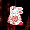 Andere evenementenfeestjes 1 set duurzame midautumn festival konijn lantaarn gloeiende decoratie Chinese stijl konijn lantaarn schattig kinderen speelgoed cadeau 221201