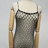 Hollow Rhinestone Sling Net Dress Wedding Accessories Smock Sexig strandhandgjord virkning överlappande tofs smycken klänning