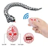 Electricrc Dieren afstandsbediening Snake Infrarood RC Animal Toys Rattlesnake With Egg Funny Trick Halloween Novelty Gifts For Boys Kids 221201