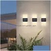 Solar Wall Lights Acrylic Simple Bedroom Sconce Living Room Outdoor Stair Home Decor Indoor Fixtures Drop Delivery Dhbam