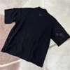 メンズTシャツ刺繍蝶の針Awge TシャツThis Men Men Black Pockucage TシャツTOPS TEE T221130