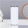 Tumblers Sublimation Cola Can Diy 450Ml Water Bottle In Bk Double Walled Stainless Steel Shape Tumblers Insated Vacuum With Dhgarden Dhbaw