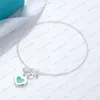 Designer Sterling Silver Heart Bracelet OT Charp Colar Set Shape de luxo Fashion Fashion Classic Women Jewelry Gift Wi256M