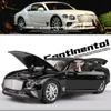 Diecast Model car Large Size 1 24 Continental GT Alloy Simulation Metal Luxy Sound Light Collection Childrens Toy Gift 221201