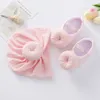 First Walkers Toddler Baby 0 12M Soft Sole Non Slip Crib Shoes For Girls born Princess Wedding With Hat Everything 221130